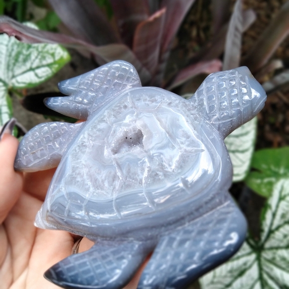 Agate Crystal Carving Sea Turtle shaped - Picture 5 of 5